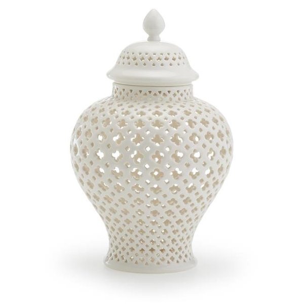 Twos Company 6267 Carthage Pierced Covered Lantern 6267